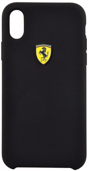 Чехол-Накладка Ferrari iPhone X/XS On-Track SF Silicone case Hard TPU, "Black" (FESSIHCPXBK) - фото 24970
