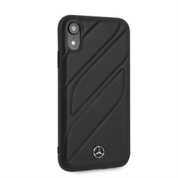 Чехол-Накладка Mercedes iPhone XR New Organic I Hard Leather "Black" (MEHCI61THLBK) - фото 25055