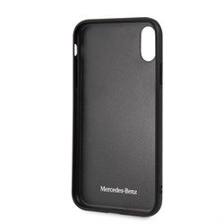 Чехол-Накладка Mercedes iPhone XR Twister Hard Leather, "Grey" (MEPERHCI61QGLGR) - фото 25081
