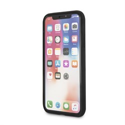 Чехол-Накладка Mercedes iPhone X/XS Twister Hard Leather, "Blue" (MEPERHCPXQGLNA) - фото 25175