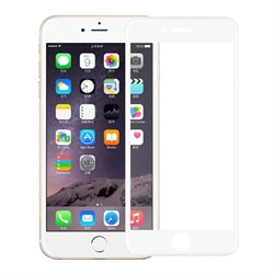 Защитное стекло Ainy Full Screen Cover 0.2 мм для iPhone 7/8 (Матовое, Защищает весь экран 3D, цвет "белый") - фото 25402