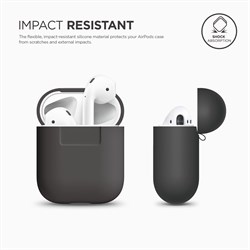 Чехол Elago для AirPods Silicone case (Серый) (EAPSC-DGY) - фото 25456