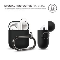 Чехол Elago для AirPods Hang case (Чёрный) (EAPSC-HANG-BK) - фото 25505