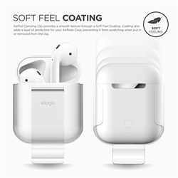 Чехол Elago для AirPods Carrying clip (Прозрачный) (EAP-CLIP-TR) - фото 25527