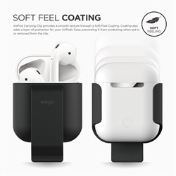 Чехол Elago для AirPods Carrying clip (Чёрный) (EAP-CLIP-BK) - фото 25544