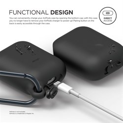 Чехол Elago для AirPods Waterproof hand case (Цвет: Чёрный) (EAPWF-BK) - фото 25589