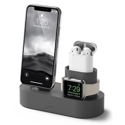 Док-станция Elago для AirPods 3-in-1 Charging hub (Серый) (EST-TRIO-DGY) - фото 25652