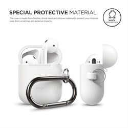 Чехол Elago для AirPods Hang case (Белый, Светящийся в темноте) (EAPSC-HANG-LUBL) - фото 25678