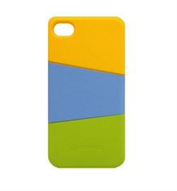 Пластиковый чехол Verus Triplex Case (orange/blue/green) для iphone 4 / 4s