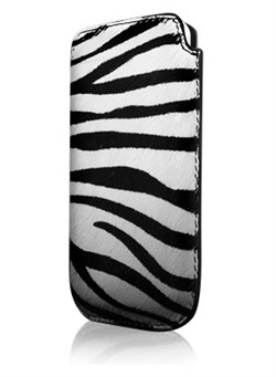 Кожаный чехол More Safara Classic Zebra/Black для iPhone 4 / 4s