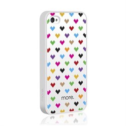 Чехол More Cubic Collection Heart для iPhone 4 4s