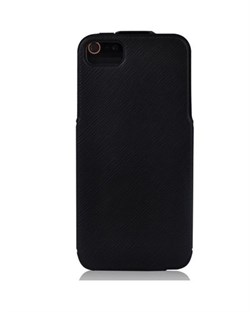 Чехол BASEUS PU Leather Twill Top Flip Open Case Black для iPhone 5/5s