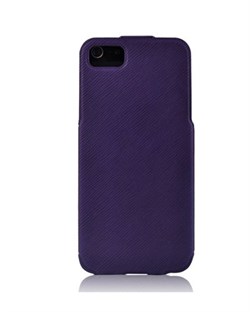 Чехол BASEUS PU Leather Twill Top Flip Open Case Purple для iPhone 5/5s