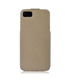 Чехол BASEUS PU Leather Twill Top Flip Open Case Beige для iPhone 5/5s