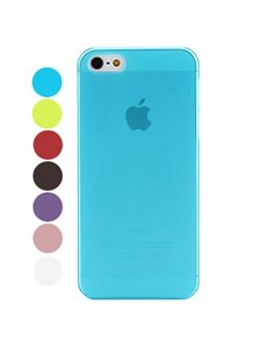 Чехол Разноцветный Прозрачный Матовый Ультратонкий для iPhone 5/5s, Твердый