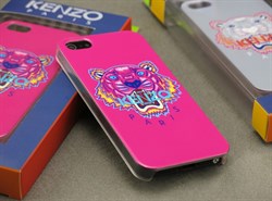 Чехол Kenzo KZ Tiger Pink розовый для iPhone 5
