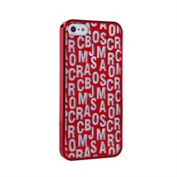 Пластиковый дизайн чехол-накладка Marc Jacobs Red для iPhone 5