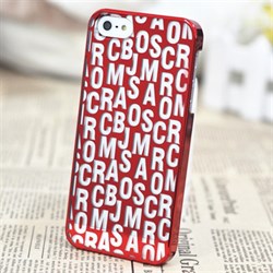 Пластиковый дизайн чехол-накладка Marc Jacobs Red для iPhone 5