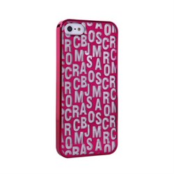 Пластиковый дизайн чехол-накладка Marc Jacobs Purple для iPhone 5