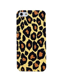 Чехол накладка Leopard Case Yellow для iPhone 5/5s