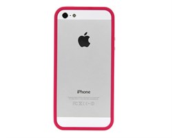 Бампер сборный двойной White/Dark Pink для iPhone 5