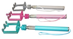 ПАЛКА ДЛЯ СЕЛФИ GLAMOUR. ВЫДВИЖНОЙ МОНОПОД БЕЗ КНОПКИ ДЛЯ IPHONE, IPOD