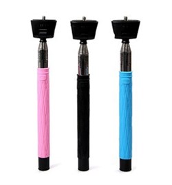 Монопод палка для селфи Wireless Mobile Phone для селфи iPhone, iPod со встроенной Bluetooth кнопкой и зеркалом