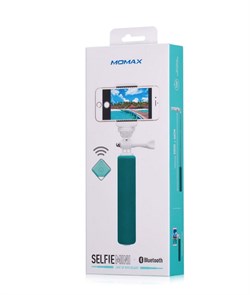 КОМПАКТНЫЙ МОНОПОД ДЛЯ СЕЛФИ MOMAX KMS2. МОНОПОД ДЛЯ ТЕЛЕФОНА IPHONE 4/5/5S/6, SAMSUNG ИЛИ ANDROID С BLUETOOTH КНОПКОЙ