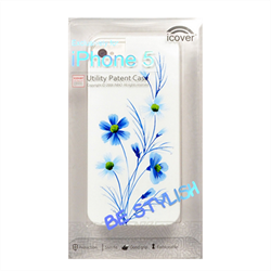 Чехол-накладка для iPhone SE/5/5S iCover Wild Flower - фото 6121
