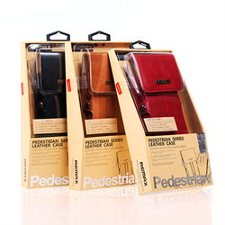 Чехол-портмоне для смартфона Remax Pedestrian Leather Case for Smart Phones (Size L) - фото 7120