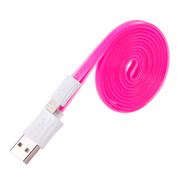 Кабель для iPhone/iPad HOCO Apple Two Side Jelly Cable 120см - фото 7152
