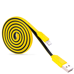 Кабель для iPhone/iPad HOCO Two Color Flat Charging Cable - фото 7165