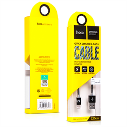 Кабель для iPhone/iPad HOCO Apple Two Metall Carbon Cable 120см - фото 7201