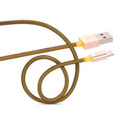 Кабель для iPhone/iPad HOCO Apple Two Metall Carbon Cable 120см - фото 7202