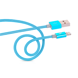 Кабель для iPhone/iPad HOCO Apple Two Metall Carbon Cable 120см - фото 7205