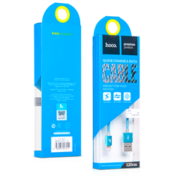 Кабель для iPhone/iPad HOCO Apple Two Metall Carbon Cable 120см - фото 7206
