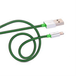 Кабель для iPhone/iPad HOCO Apple Two Metall Carbon Cable 120см - фото 7208