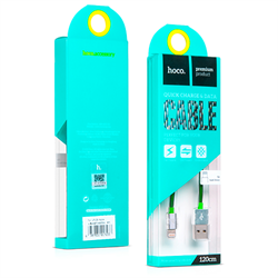 Кабель для iPhone/iPad HOCO Apple Two Metall Carbon Cable 120см - фото 7209