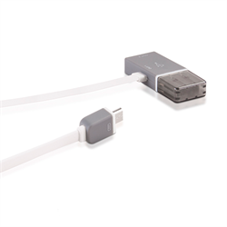 Кабель HOCO Lightning + MicroUSB Share Line с доп. выходом USB,120cм - фото 7314