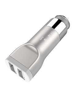 Автомобильный адаптер питания HOCO UC201  3.4А  2USB  - фото 7929