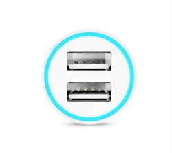 Адаптер питания автомобильный Hoco UC204 2.4А 2USB - фото 7997