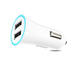 Адаптер питания автомобильный Hoco UC204 2.4А 2USB - фото 7998
