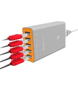 Зарядная станция Hoco UH502 Tavel charger, 5 USB выходов - фото 8060