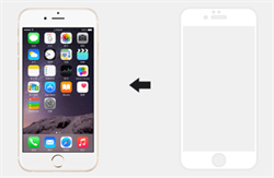 Защитное стекло: Ainy Tempered Glass 2.5D Full Screen Cover 0.33mm для iPhone 6/6s plus + (Цвет: Белый) - фото 8432