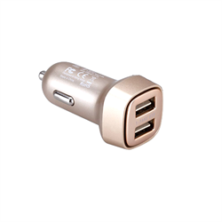 Адаптер питания автомобильный Momax Polar Light Series Car Charger 3,4A 2USB - фото 9582