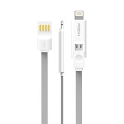 Кабель Micro USB + Lightning Rock Combo 100cм