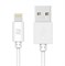 Кабель Rock Usb-Lightning MFI Plastic Charge &amp;amp; Sync Round Cable RCB0444 (Цвет: Белый)