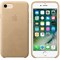 Оригинальный кожаный чехол-накладка Apple для iPhone 7/8, цвет «миндальный» (MMY72ZM/A) - фото 16285