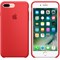 Оригинальный силиконовый чехол-накладка Apple для iPhone 7 Plus/8 Plus, цвет «(PRODUCT)RED»  (MMQV2ZM/A) - фото 17902
