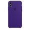 Оригинальный силиконовый чехол-накладка Apple для iPhone X, цвет «Ультрафиолет»  (MQT72ZM/A) - фото 22919
